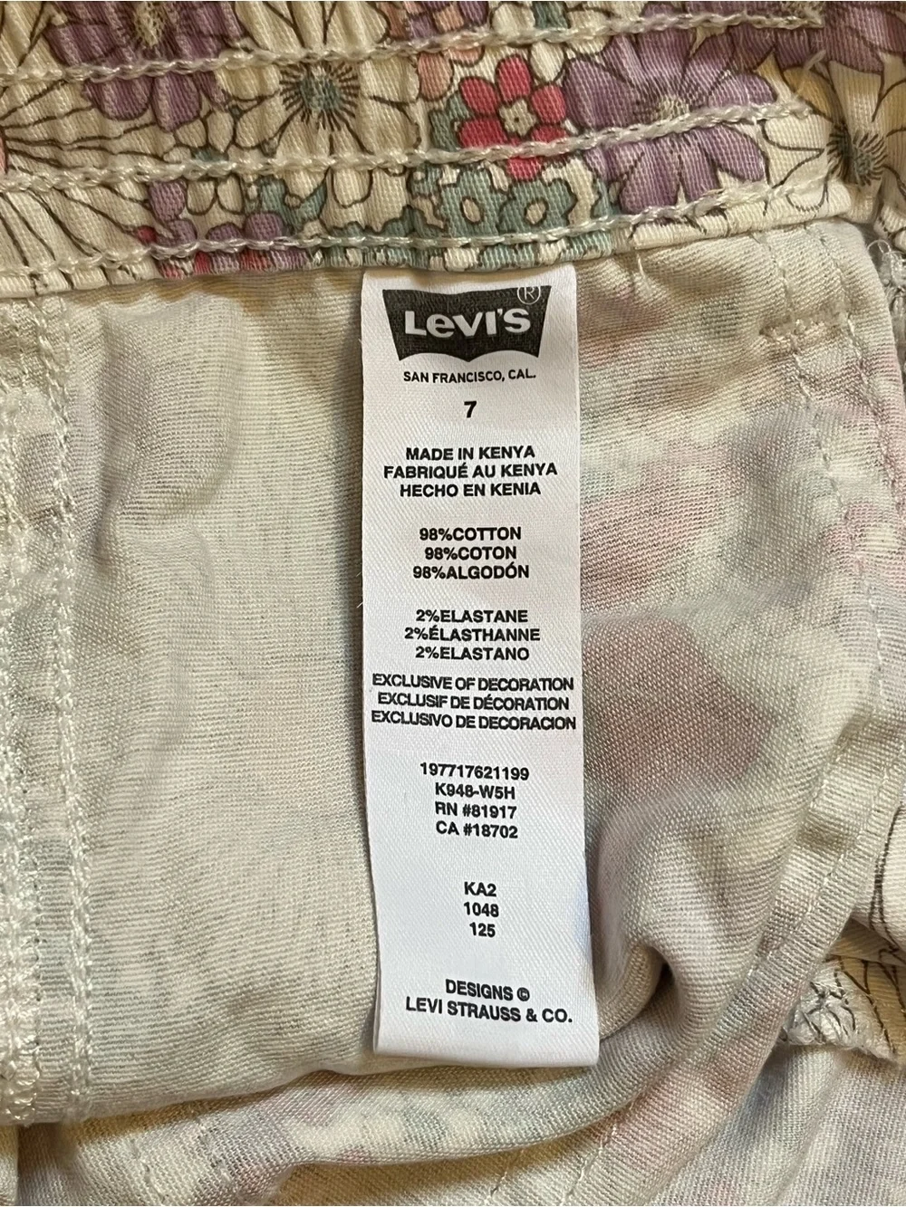 Levi’s Girls Shorts size 7
